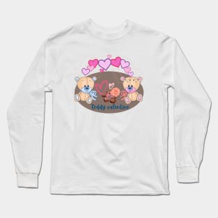 Teddy valentine Long Sleeve T-Shirt